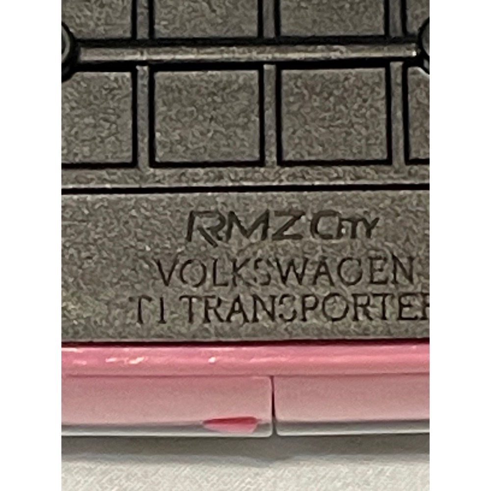 RMZ City Volkswagen T1 Transporter Toy Van Pink White Metal Diecast Retro Bus VW - Picture 8 of 12